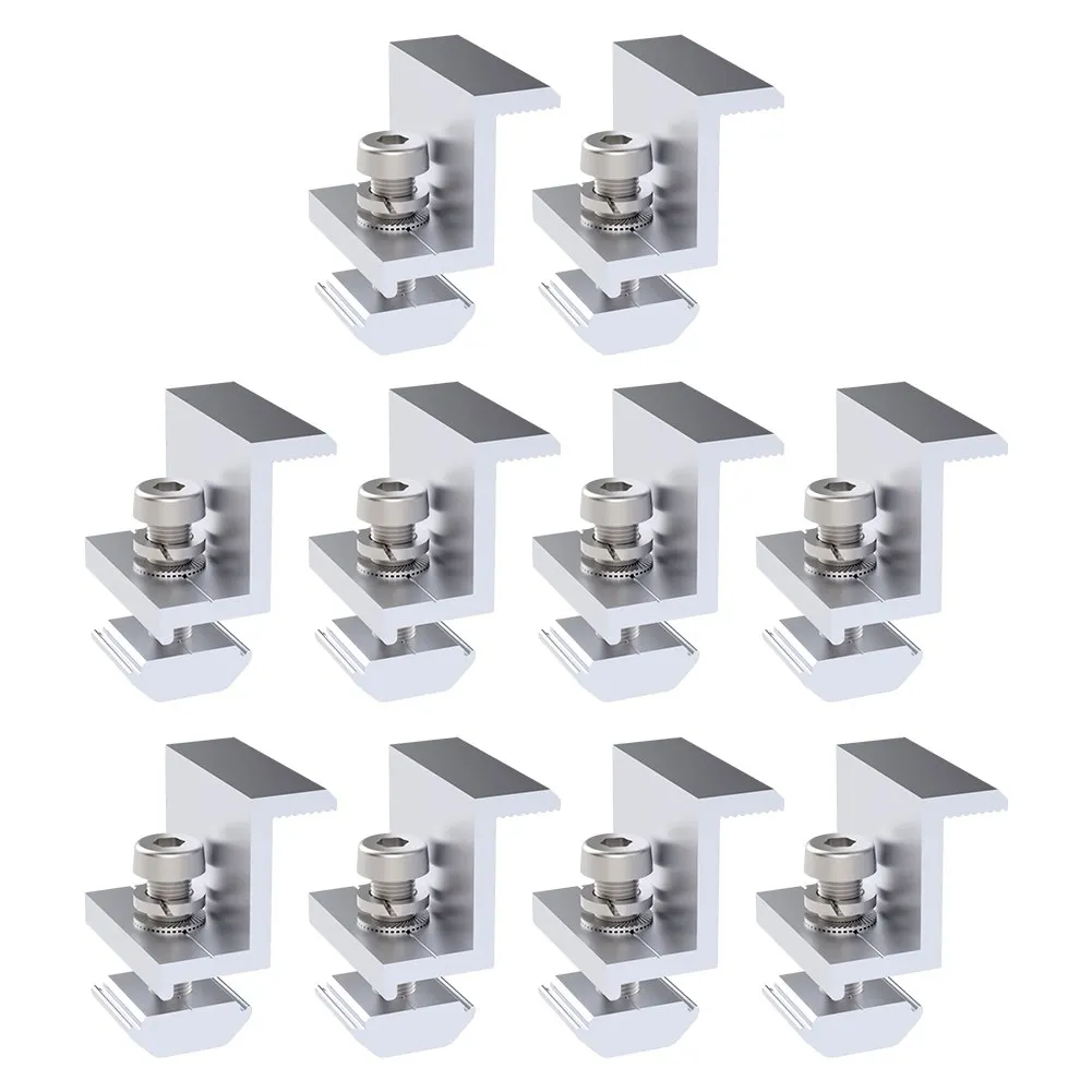 10PCS Solar Panel Mounting Brackets Fixing Clamp Aluminum Alloy Clamp PV Panel Clip For Solar System
10PCS Solar Panel Mounting Brackets Fixing Clamp Aluminum Alloy Clamp PV Panel Clip For Solar System
