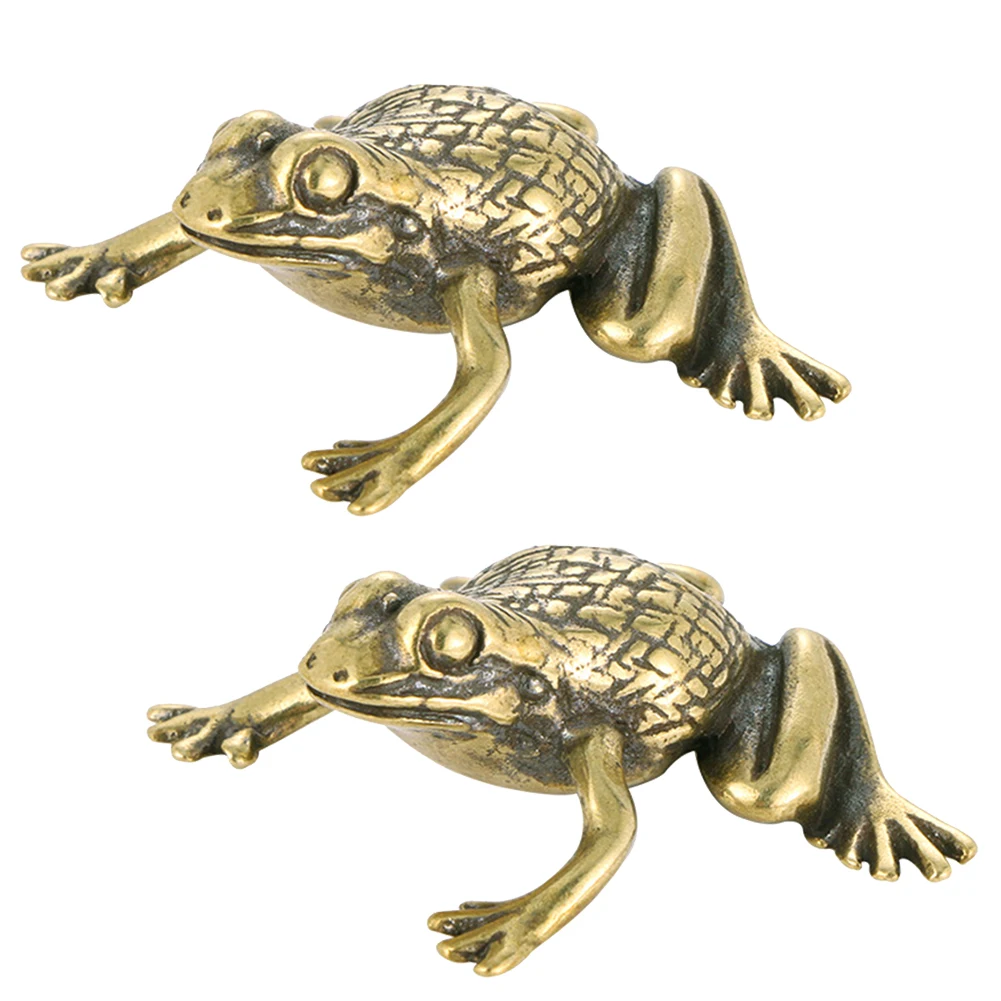 2pcs Retro Brass Frogs Statue Brass Craft Figurine Golden Brass Toad Figurine Statue Home Decoration Supplies For Table Room
2pcs Retro Brass Frogs Statue Brass Craft Figurine Golden Brass Toad Figurine Statue Home Decoration Supplies For Table Room