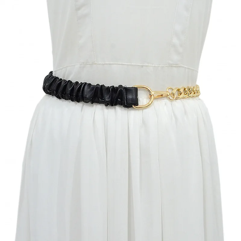 New Women's Belt Personal Leisure Decorative Metal Punk Chain Waist Chain Elastic Elastic Belt Waist Seal
New Women's Belt Personal Leisure Decorative Metal Punk Chain Waist Chain Elastic Elastic Belt Waist Seal