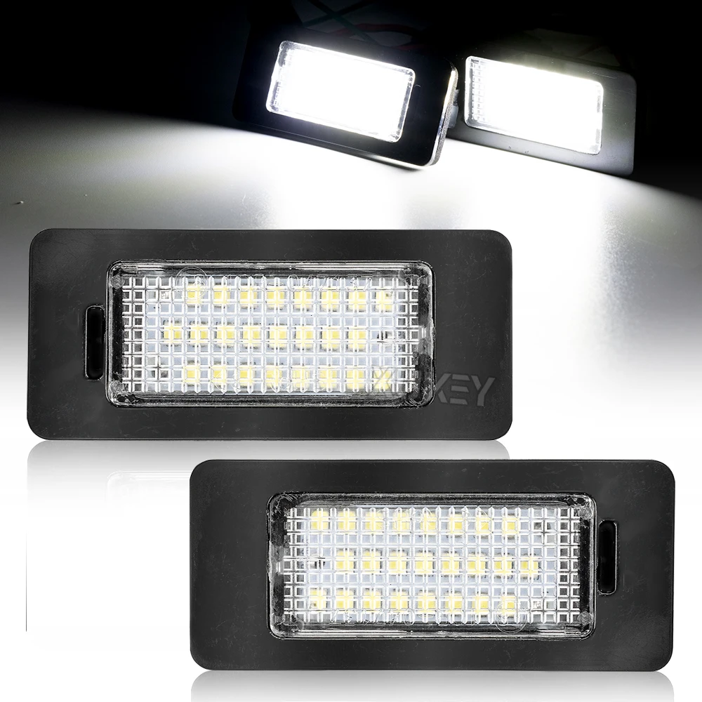 

2x LED Number License Plate Light For SKODA Octavia Superb Rapid Yeti Fabia 5N0943021 3AF943021A 4G0943021 1K9943021A 1K9943127A