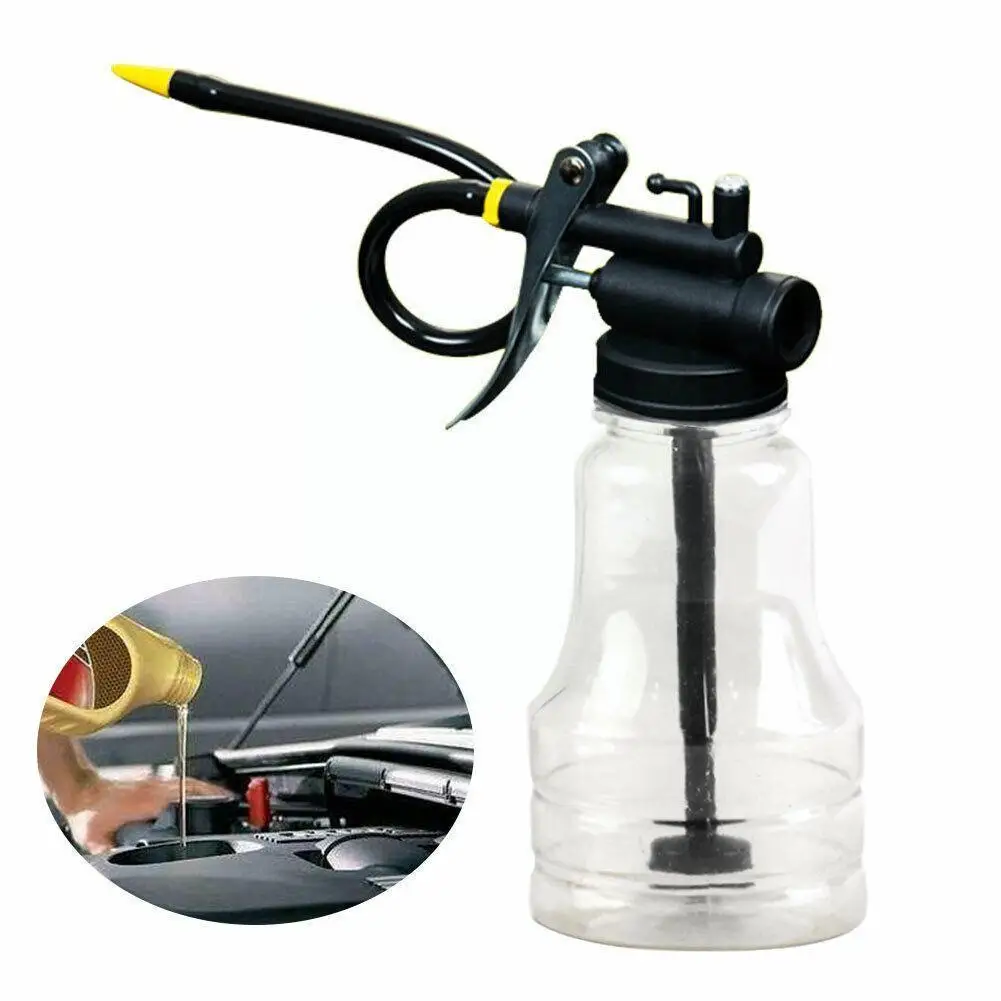 

1pc 250ml Paint Spray Gun Oil Pump Cans Oiler Hose Grease Gun Machine For Lubricating Airbrush Tools Oil Can Hand Repair To B5R0