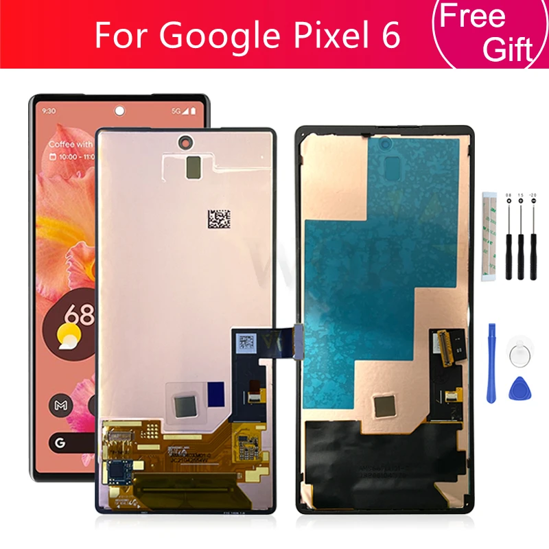 ЖК-дисплей Amoled для Google Pixel 6, дисплей с рамкой GB7N6 G9S9B16, замена экрана, ремонт, 6,4 дюйма 
ЖК-дисплей Amoled для Google Pixel 6, дисплей с рамкой GB7N6 G9S9B16, замена экрана, ремонт, 6,4 дюйма