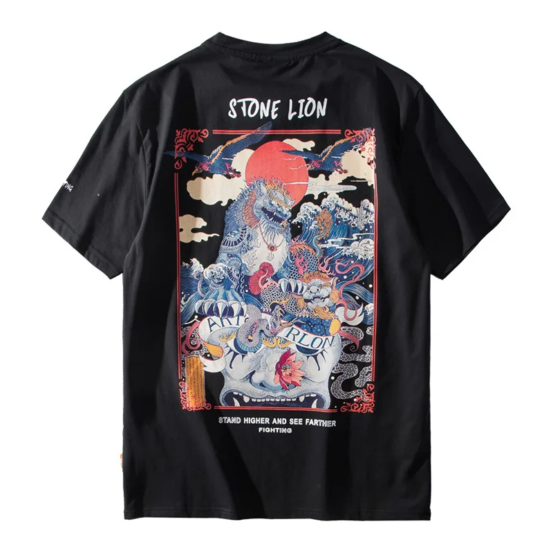 Summer New Japanese Harajuku Kirin Printed T-shirt Men's Fashion Loose Fashion 100% CattonHalf Sleeve Short Sleeve
Summer New Japanese Harajuku Kirin Printed T-shirt Men's Fashion Loose Fashion 100% CattonHalf Sleeve Short Sleeve