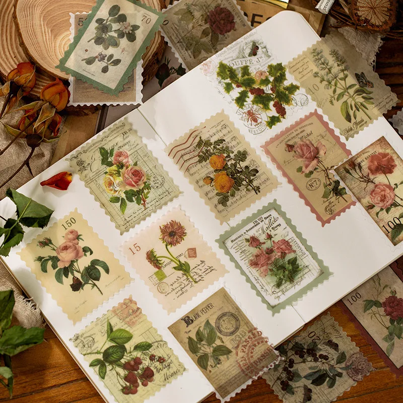 Retro Stamp Sticker Pack of 60 Time Post Office Series Handbook Diary DIY Material Decorative Stickers 4 Styles
Retro Stamp Sticker Pack of 60 Time Post Office Series Handbook Diary DIY Material Decorative Stickers 4 Styles