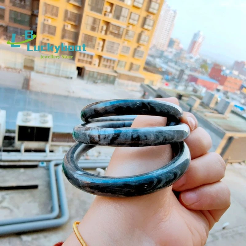 Natural Blue Gray Hand Carved Round Jade Bracelet Fashion Boutique Jewelry Men's and Women's Blue and White Bracelet
Natural Blue Gray Hand Carved Round Jade Bracelet Fashion Boutique Jewelry Men's and Women's Blue and White Bracelet