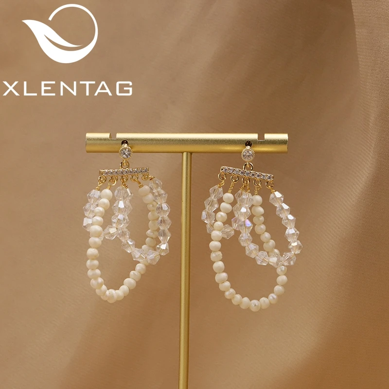 Xlentag White Crystal Tassel Earrings Natural Freshwater Pearls For Woman Retro Fashion Luxury Leisure Prom Banquet Gifts GE1205
Xlentag White Crystal Tassel Earrings Natural Freshwater Pearls For Woman Retro Fashion Luxury Leisure Prom Banquet Gifts GE1205