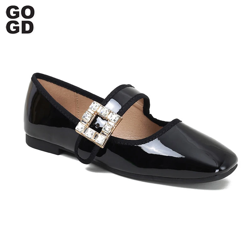 GOGD Ballet Velvet Flats Fashion 2023 Women's Mary Jane Shoes Patent Pu Square Toe Rhinestone Crystal Buckle Elegant Style Cute
GOGD Ballet Velvet Flats Fashion 2023 Women's Mary Jane Shoes Patent Pu Square Toe Rhinestone Crystal Buckle Elegant Style Cute