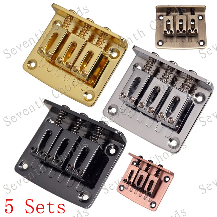 5 Sets Hard-tail Guitar Bridge Tailpiece for 3 String Guitar Replacement - 5 Colors
5 Sets Hard-tail Guitar Bridge Tailpiece for 3 String Guitar Replacement - 5 Colors