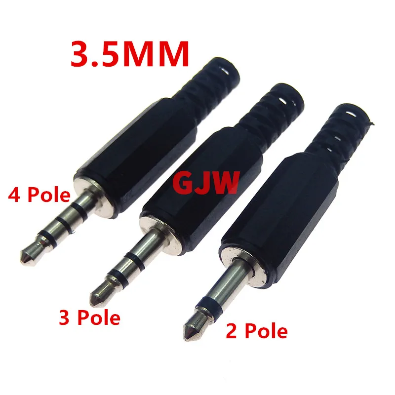 10PCS 3.5mm RCA Plug 2 3 4 Pole Mono Stereo Audio Video Dual Audio Plug Headphone Cable Wire Connector For Headphone Socket
10PCS 3.5mm RCA Plug 2 3 4 Pole Mono Stereo Audio Video Dual Audio Plug Headphone Cable Wire Connector For Headphone Socket