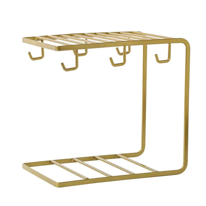 JFBL Hot 6 Hooks Metal Coffee Mug Cup Holder Rack Coffee Cup,Storage Rack,Drying Display Rack Glod
JFBL Hot 6 Hooks Metal Coffee Mug Cup Holder Rack Coffee Cup,Storage Rack,Drying Display Rack Glod