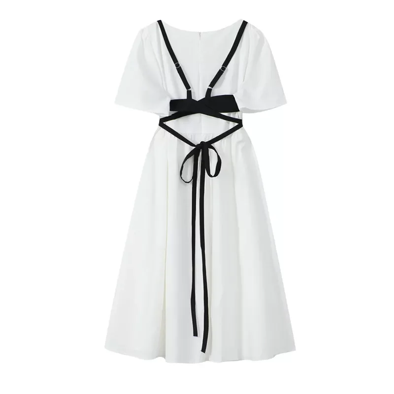 Casual Black Strap Vest And Blouse High Waist Short Sleeve Dress 2021 Summer Chic Fashion Korean Two Piece Dress Female|Dresses
Casual Black Strap Vest And Blouse High Waist Short Sleeve Dress 2021 Summer Chic Fashion Korean Two Piece Dress Female|Dresses