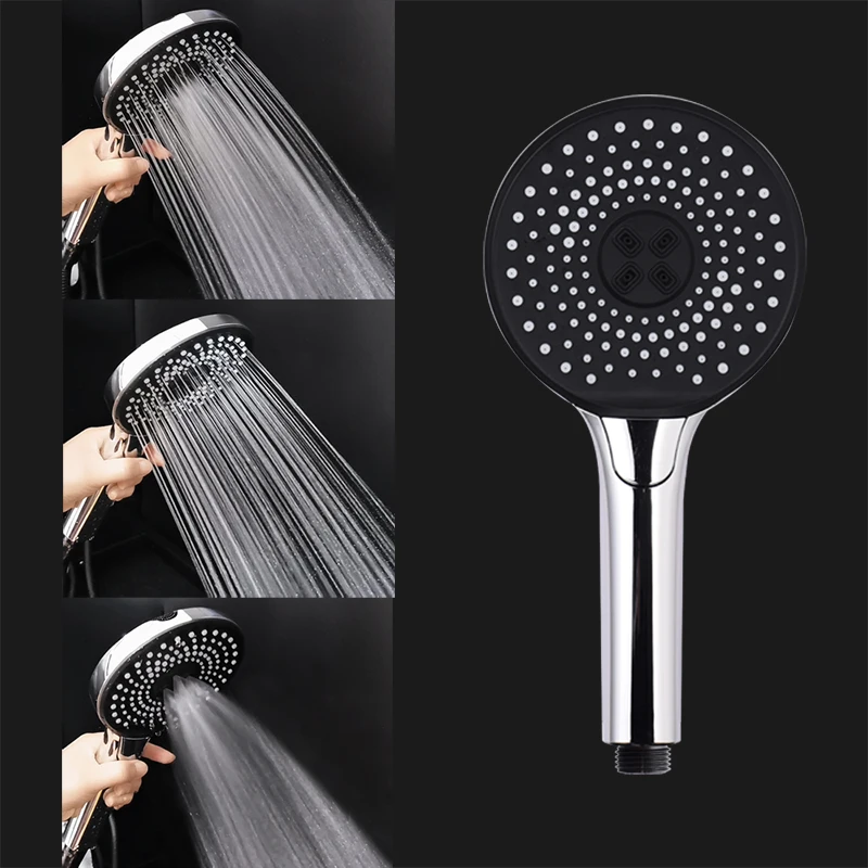 Black Hand Shower Head Portable Handheld Big High Pressure For Bath With Button Bathroom Accessories Square Round
Black Hand Shower Head Portable Handheld Big High Pressure For Bath With Button Bathroom Accessories Square Round