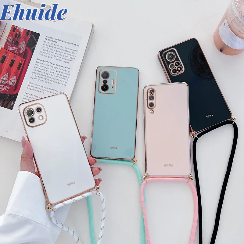 Crossbody Lanyard Strap Plating Phone Case For Xiaomi Mi 12T 12 T 11T 10T Pro 11 Lite Redmi Note 11 10 Pro 11s 10S A1 Rope Cover
Crossbody Lanyard Strap Plating Phone Case For Xiaomi Mi 12T 12 T 11T 10T Pro 11 Lite Redmi Note 11 10 Pro 11s 10S A1 Rope Cover