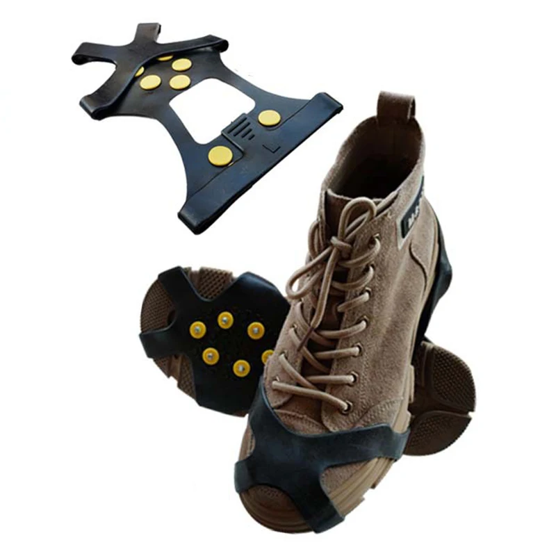 10 Spikes Lightweight Crampons Non-Slip Ice Cleat Portable Outdoor Sport Supplies for Hiking Climbing Walking LA
10 Spikes Lightweight Crampons Non-Slip Ice Cleat Portable Outdoor Sport Supplies for Hiking Climbing Walking LA