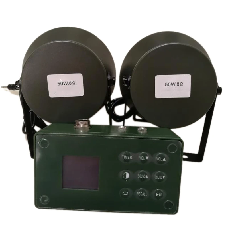 Outdoor MP3 Bird Caller Hunting Bird Player with Two 182 Bird Voice Loudspeakers (35W or 50W Respectively) for Hunting
Outdoor MP3 Bird Caller Hunting Bird Player with Two 182 Bird Voice Loudspeakers (35W or 50W Respectively) for Hunting