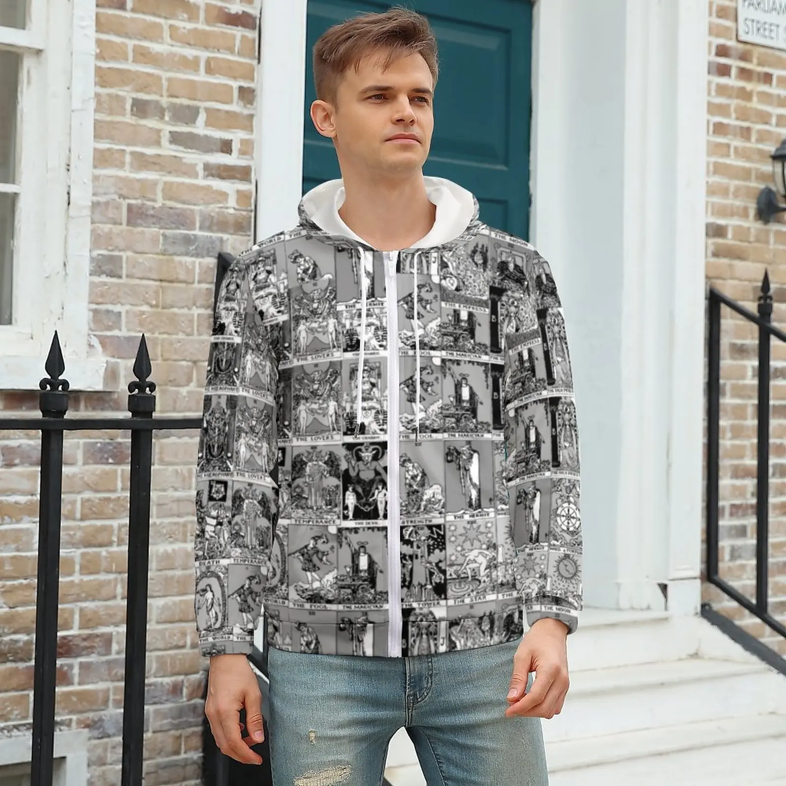 Grey Tarot Print Hoodies Man Major Arcana Casual Pullover Hoodie Autumn Long Sleeve Retro Graphic Tops 4XL 5XL 6XL
Grey Tarot Print Hoodies Man Major Arcana Casual Pullover Hoodie Autumn Long Sleeve Retro Graphic Tops 4XL 5XL 6XL