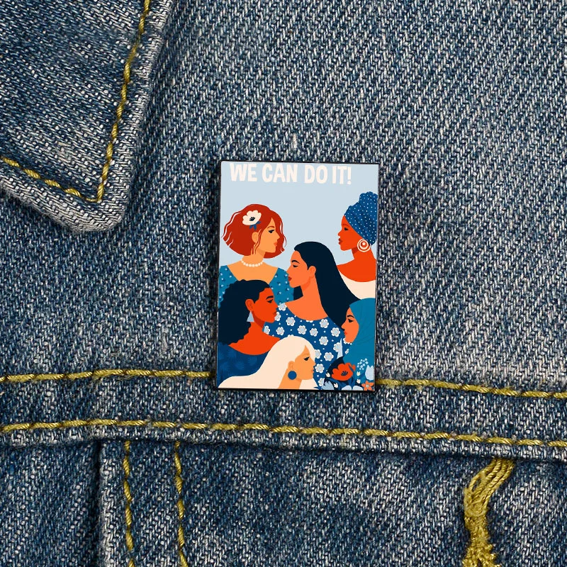 Fashion We can do it women together in feminism vintage Brooches Shirt Lapel teacher Bag Cute Badge Cartoon pins for Lover Girl
Fashion We can do it women together in feminism vintage Brooches Shirt Lapel teacher Bag Cute Badge Cartoon pins for Lover Girl
