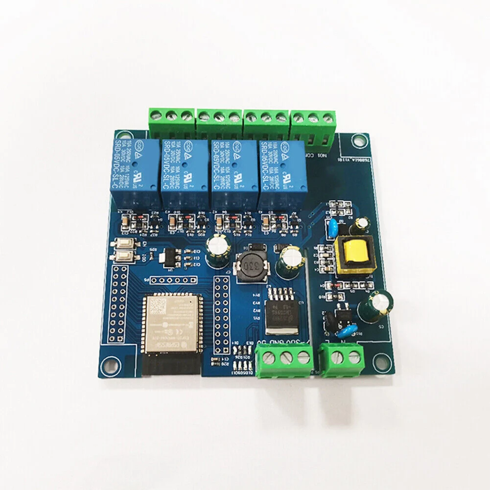 Модуль релейный, оснащенный ESP32-WROOM WIFI 93*87 мм Источник питания переменного/постоянного тока, Bluetooth макетная плата ESP32
Модуль релейный, оснащенный ESP32-WROOM WIFI 93*87 мм Источник питания переменного/постоянного тока, Bluetooth макетная плата ESP32