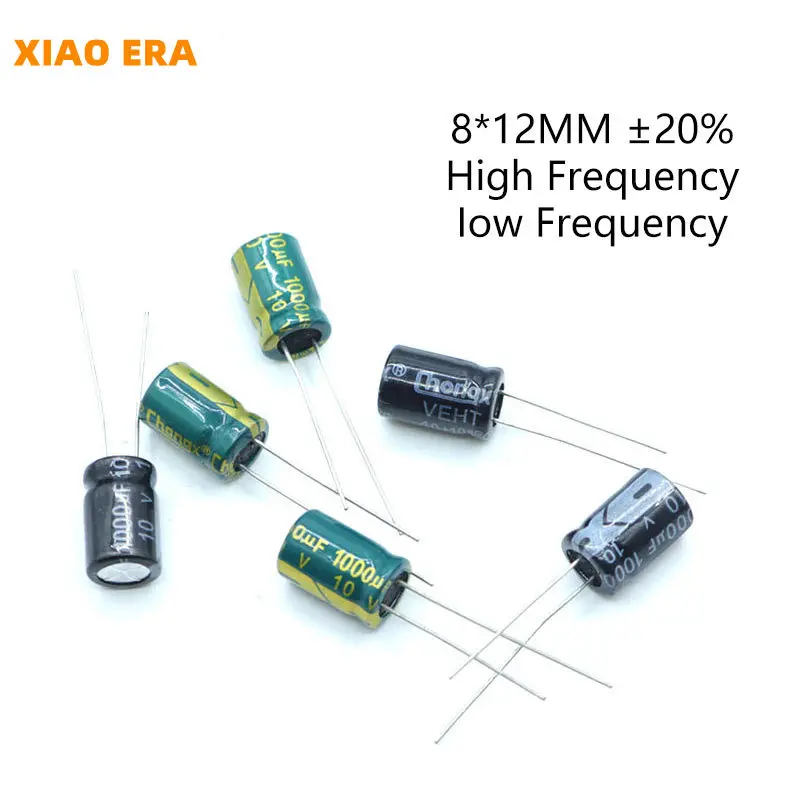 20Pcs 8*12 High Frequency Low ESR Aluminum Electrolytic Capacitor Set 6.3V 25V 63V 100V 250V 4.7UF 2.2UF 6.8UF 33UF Assorted Kit 
20Pcs 8*12 High Frequency Low ESR Aluminum Electrolytic Capacitor Set 6.3V 25V 63V 100V 250V 4.7UF 2.2UF 6.8UF 33UF Assorted Kit