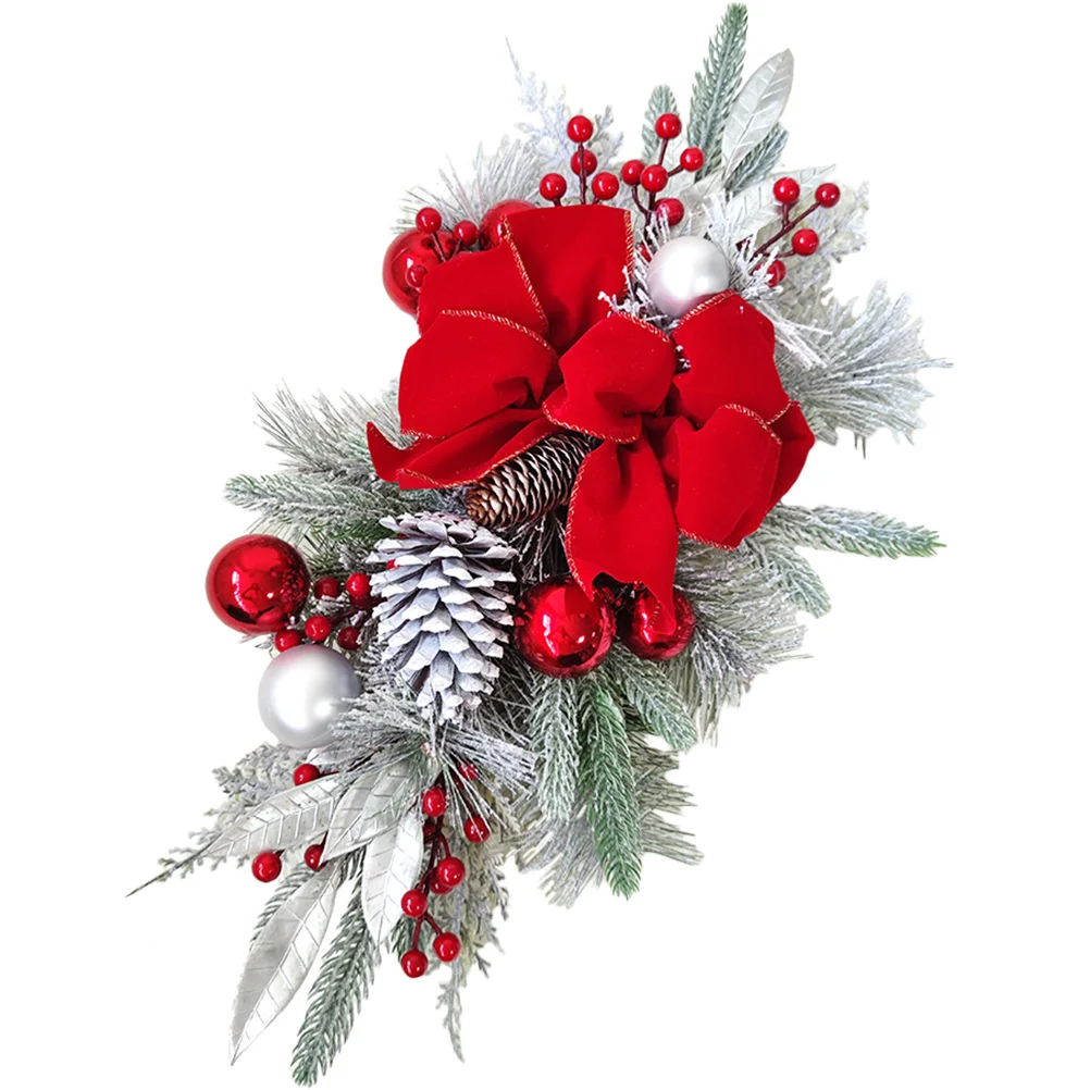 Christmas Teardrop Wreath Garland Stair Door Railing Artificial Wall Holiday Stairway Decorations Hanging Berry Pine Bow Mantel
Christmas Teardrop Wreath Garland Stair Door Railing Artificial Wall Holiday Stairway Decorations Hanging Berry Pine Bow Mantel
