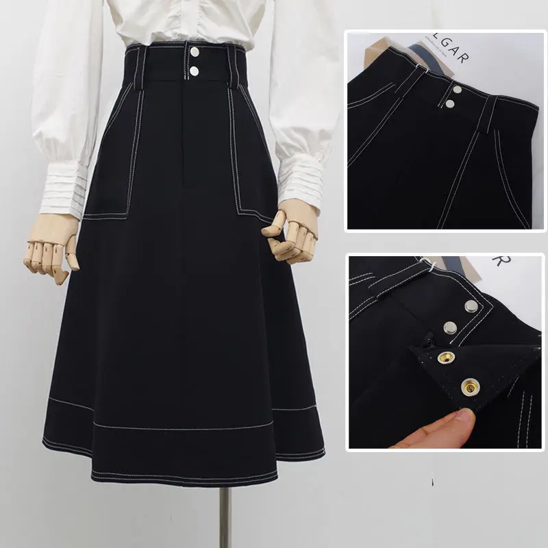 High Waist A-line Skirt Mid-length Women's 2022 Spring Summer New All-match Thin Large Swing Skirt Casual Solid Umbrella Skirt
High Waist A-line Skirt Mid-length Women's 2022 Spring Summer New All-match Thin Large Swing Skirt Casual Solid Umbrella Skirt