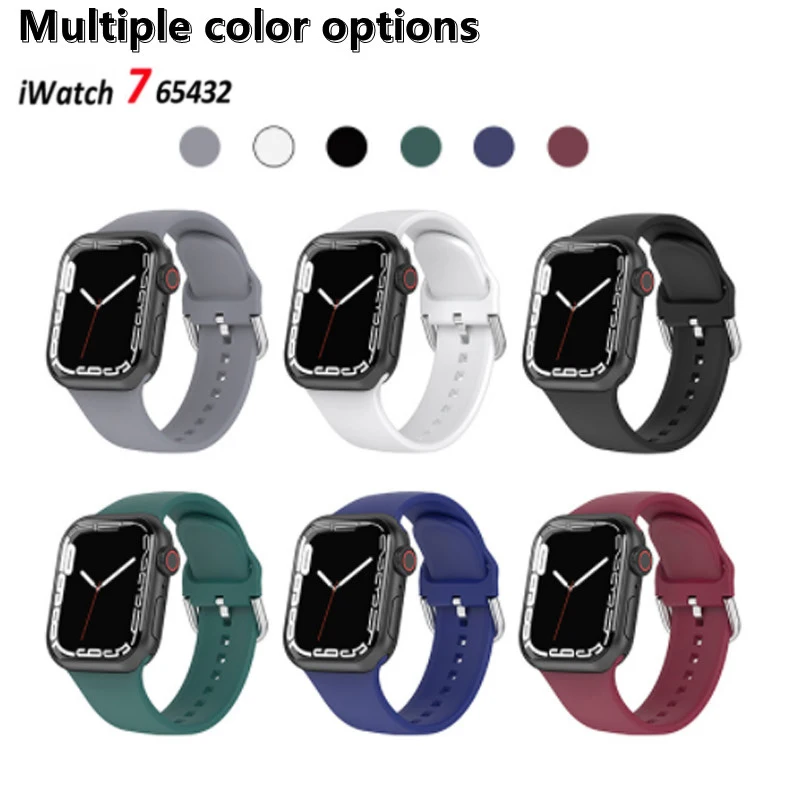 Silicone Strap For Apple Watch Band 45mm 41mm 44mm 40mm 42mm 38mm Classic Buckle Bracelet Watchband IWatch Series 2 3 4 5 6 SE 7
Silicone Strap For Apple Watch Band 45mm 41mm 44mm 40mm 42mm 38mm Classic Buckle Bracelet Watchband IWatch Series 2 3 4 5 6 SE 7