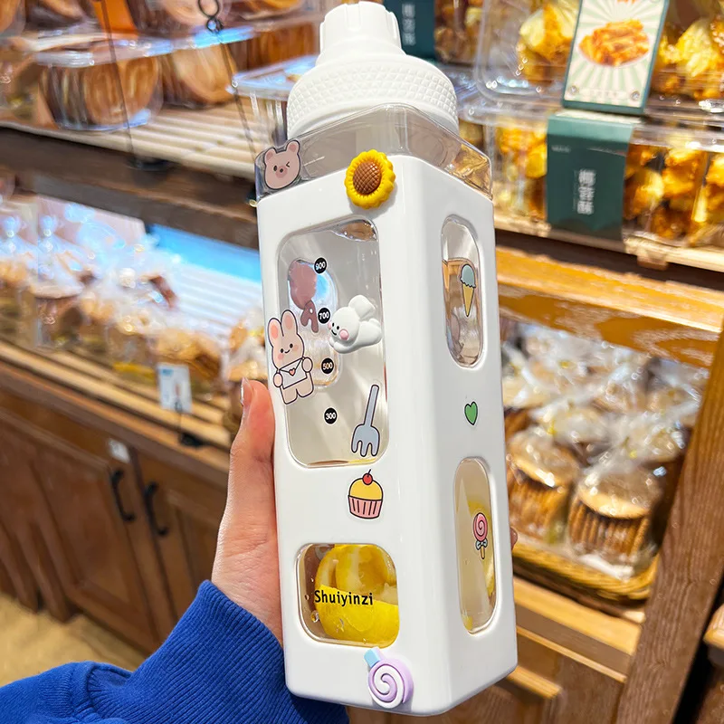Kawaii Bear Pastel Water Bottle with 3D Sticker 700ml/900ml Plastic Travel Tea Juice Milk Portable Cute Shaker Drink Bottle Gift
Kawaii Bear Pastel Water Bottle with 3D Sticker 700ml/900ml Plastic Travel Tea Juice Milk Portable Cute Shaker Drink Bottle Gift