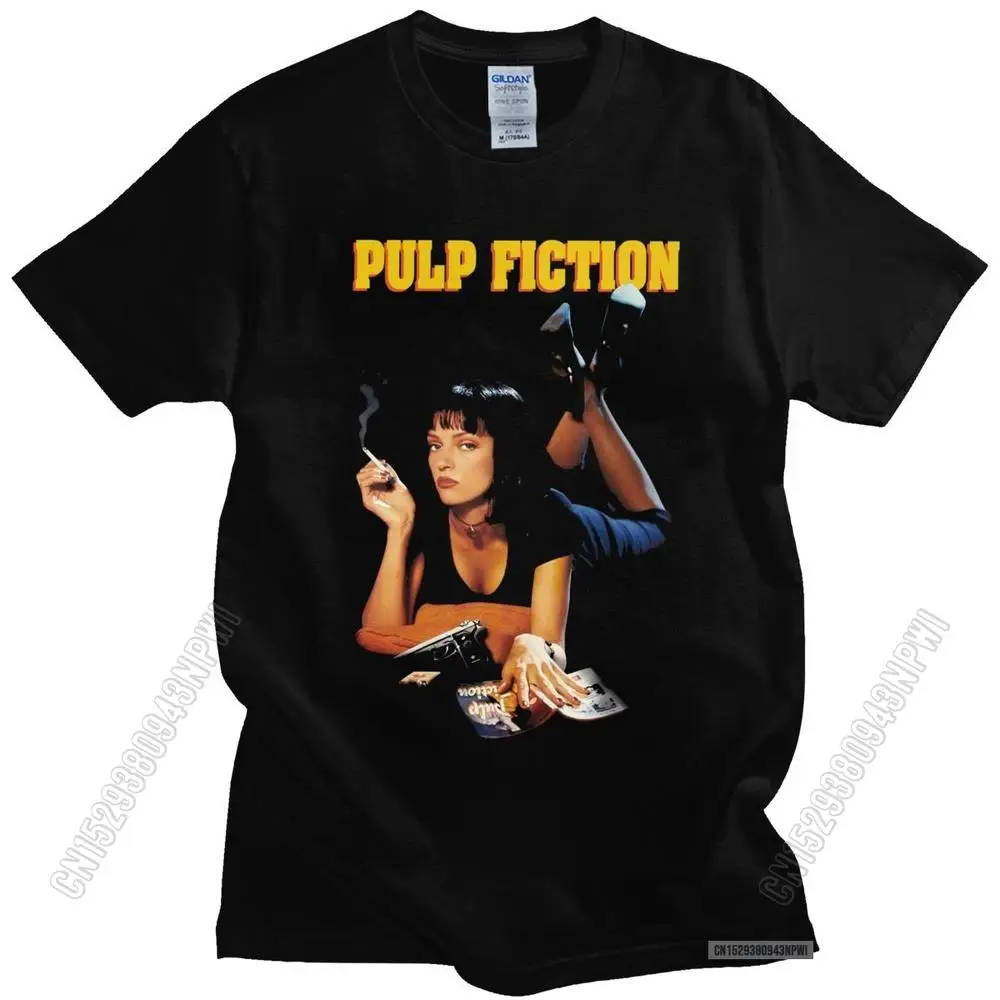 Vintage Pulp Fiction T Shirt Men Cotton Mia Wallace Tshirt Quentin Tarantino Tee Top O-Neck Popular T-Shirt Merch Gift
Vintage Pulp Fiction T Shirt Men Cotton Mia Wallace Tshirt Quentin Tarantino Tee Top O-Neck Popular T-Shirt Merch Gift
