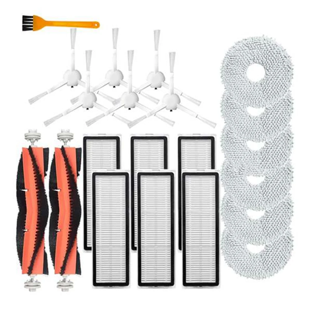 

For Xiaomi Dreame Bot W10 W10 Pro HEPA Filter Main Brush Mop Cloth Side Brush Vacuum Kits 21PCS