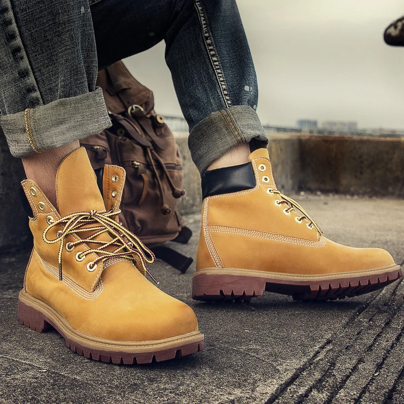 2022 autumn and winter new rhubarb boots kick not bad waterproof plus velvet men's desert tooling outdoor high-top snow boots
2022 autumn and winter new rhubarb boots kick not bad waterproof plus velvet men's desert tooling outdoor high-top snow boots