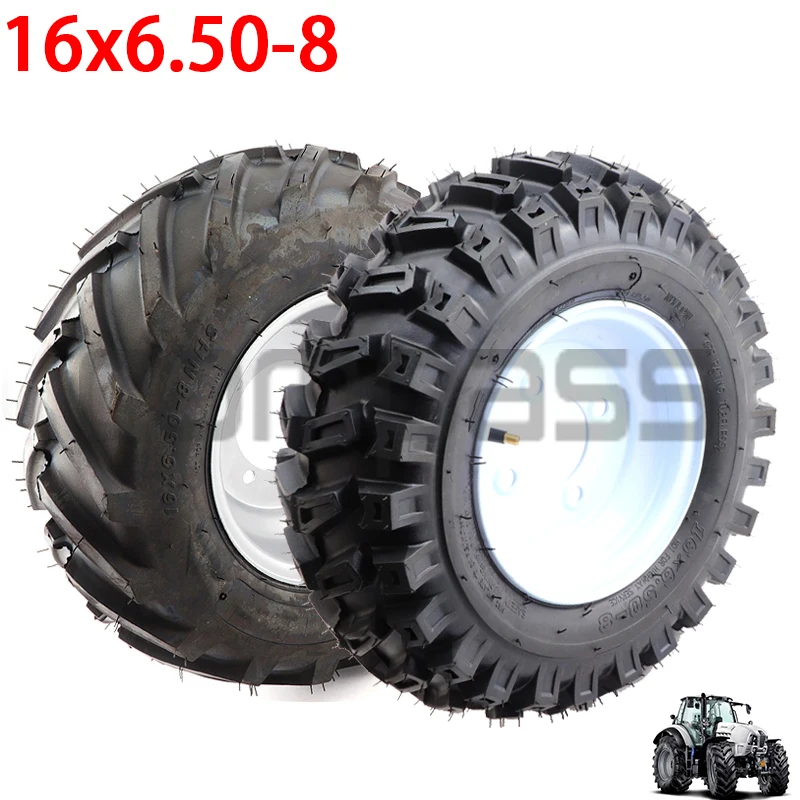16x6.50-8 vacuum Tyre tubeless With 8 inch iron hub for ATV snowplow Lawn Mower Farm Vehicle Tool Car Tire Parts
16x6.50-8 vacuum Tyre tubeless With 8 inch iron hub for ATV snowplow Lawn Mower Farm Vehicle Tool Car Tire Parts