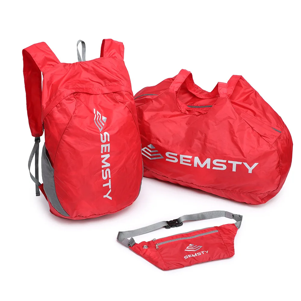 Ultralight Folding Bag Multifunctional Sports Backpack Waist Bag Handbag Fitness Sleeve Bag Large Capacity 3 Piece Set
Ultralight Folding Bag Multifunctional Sports Backpack Waist Bag Handbag Fitness Sleeve Bag Large Capacity 3 Piece Set