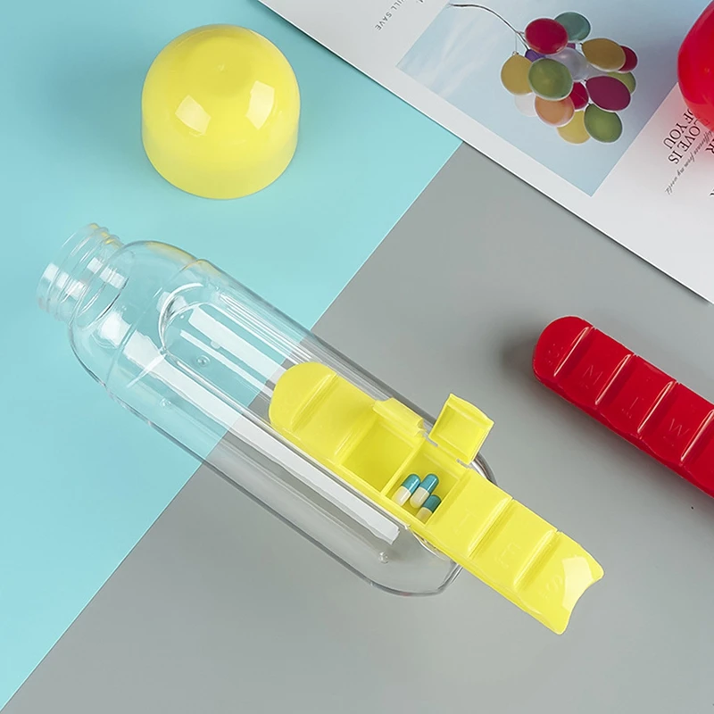 Multi-Function 2-In-1 Creative Water Cup Medicine Box 7-Day Medicine Box 7-Grid Outdoor Convenient Water Bottle Medicine Box Cup
Multi-Function 2-In-1 Creative Water Cup Medicine Box 7-Day Medicine Box 7-Grid Outdoor Convenient Water Bottle Medicine Box Cup