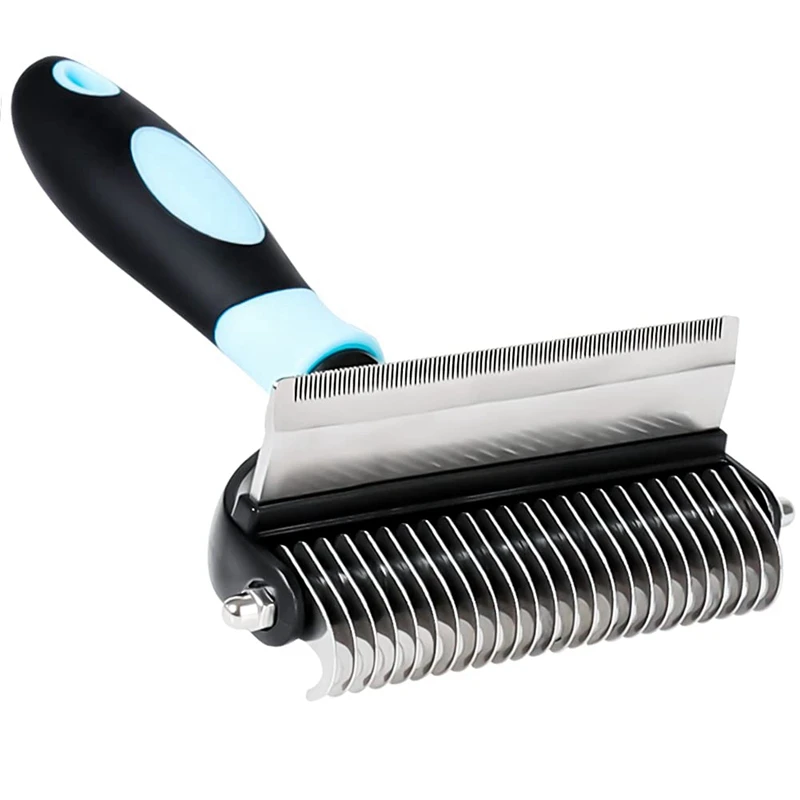 Dog Brush And Cat Brush,2 Sided Pet Tool For Deshedding Mats & Tangles Removing,No More Nasty Shedding And Flying Hair
Dog Brush And Cat Brush,2 Sided Pet Tool For Deshedding Mats & Tangles Removing,No More Nasty Shedding And Flying Hair