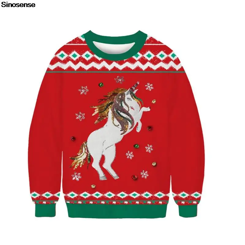 Men Women Ugly Christmas Sweaters 3D Unicorn Printed Autumn Winter New Year Eve Xmas Sweatshirt Pullover Christmas Jumpers Tops
Men Women Ugly Christmas Sweaters 3D Unicorn Printed Autumn Winter New Year Eve Xmas Sweatshirt Pullover Christmas Jumpers Tops