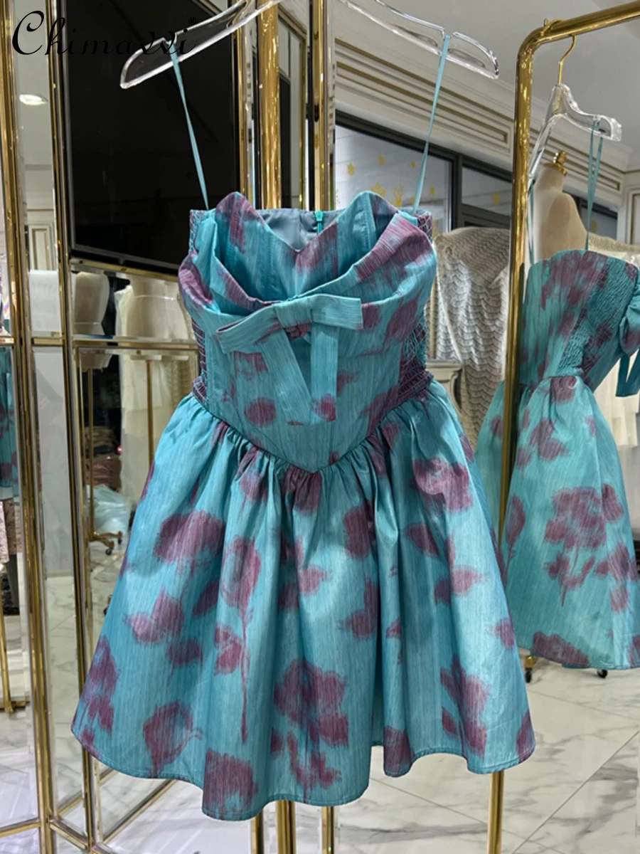 2022 Summer New Ladies French Fashion Slimming Printing Pullover Dress Women's Elegant Sexy Sweet Pullover Above Knee Dress
2022 Summer New Ladies French Fashion Slimming Printing Pullover Dress Women's Elegant Sexy Sweet Pullover Above Knee Dress