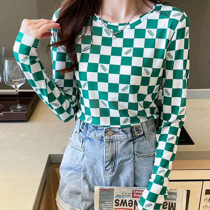 Green Color Plain New Design Long Sleeve Bottoming Korean Fashion Casual Blouses Printed Tees 2022 Spring Autumn O-Neck Shirt
Green Color Plain New Design Long Sleeve Bottoming Korean Fashion Casual Blouses Printed Tees 2022 Spring Autumn O-Neck Shirt