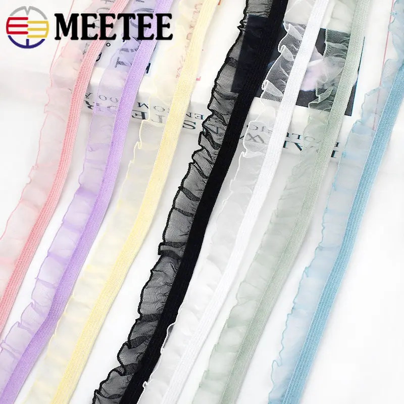 20/45Meters 6/15mm Elastic Bands Pleated Lace Trim Ribbon Tape Stretch Ruffled Rubber Band for Clothes DIY Sewing Accessories 
20/45Meters 6/15mm Elastic Bands Pleated Lace Trim Ribbon Tape Stretch Ruffled Rubber Band for Clothes DIY Sewing Accessories