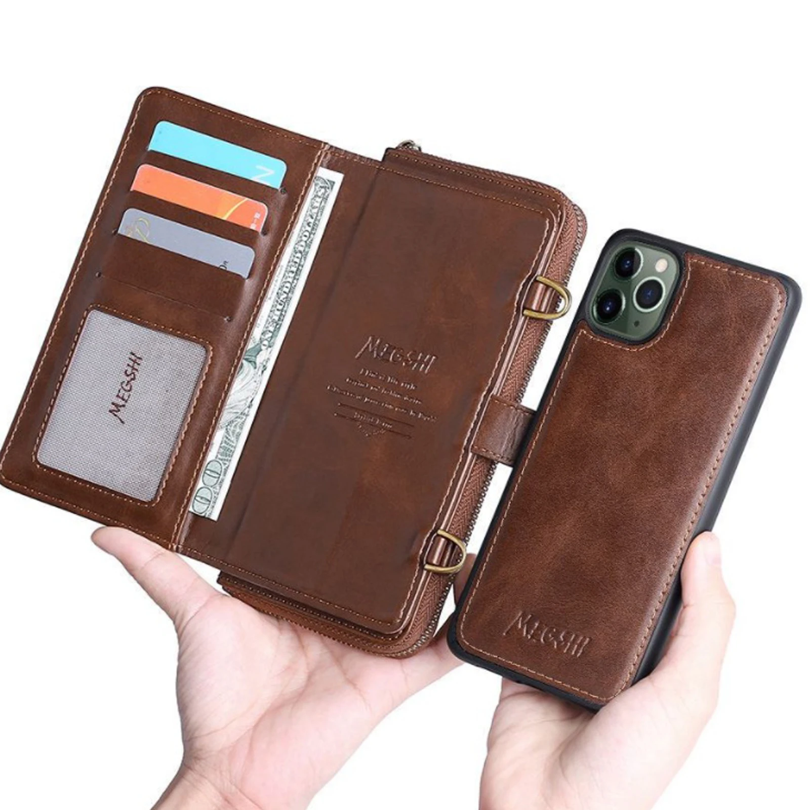 KISSCASE PU Leather Zipper Flip Wallet Cases For iPhone 11 Pro Max X XS MAX XR 6 6s 7 8 Plus Card Slot Stand Phone Cover Coque
KISSCASE PU Leather Zipper Flip Wallet Cases For iPhone 11 Pro Max X XS MAX XR 6 6s 7 8 Plus Card Slot Stand Phone Cover Coque