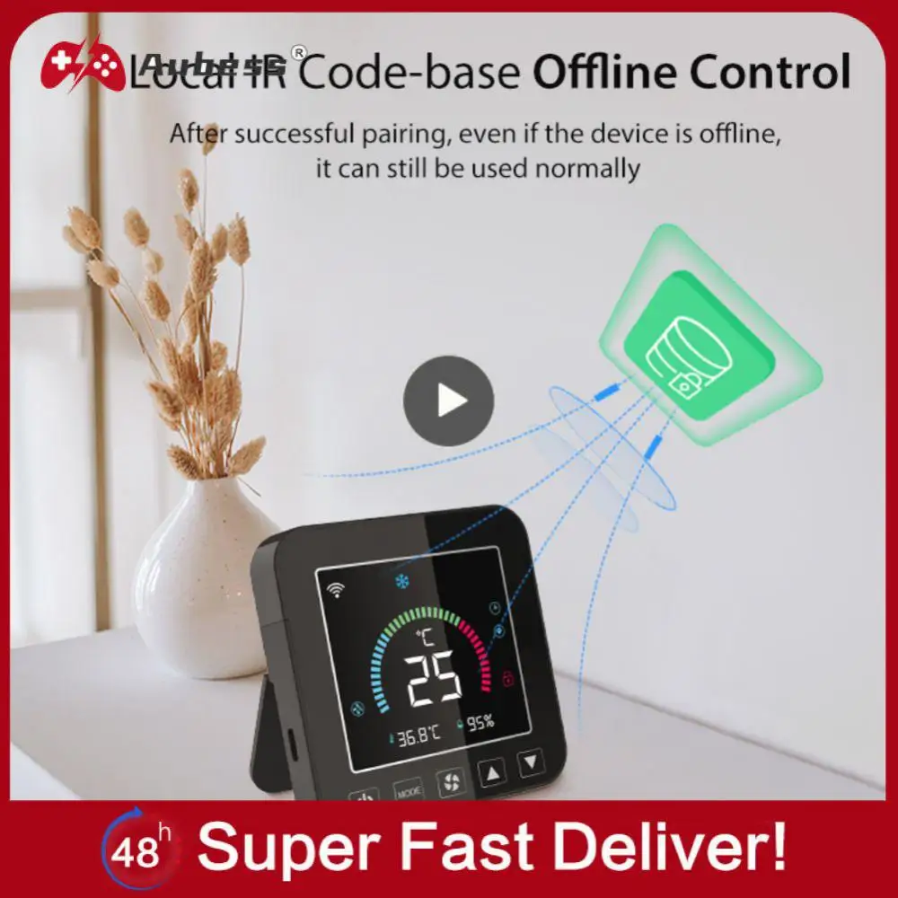Wifi Indoor Smart Thermostat Lcd Screen Display Intelligent Linkaged Smart Life Temperature And Humidity Sensor Tuya
Wifi Indoor Smart Thermostat Lcd Screen Display Intelligent Linkaged Smart Life Temperature And Humidity Sensor Tuya