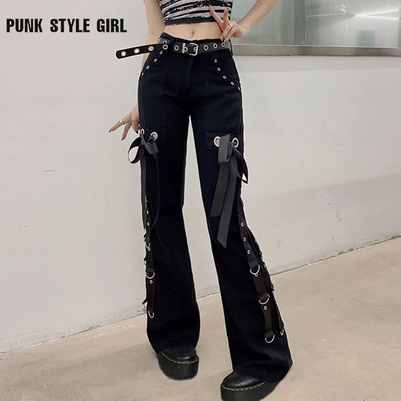 Джинсы-карго E-Girl женские с завышенной талией, мешковатые брюки, смешные джинсы в стиле панк, хиппи, АЛТ, готические академические эстетическ... 
Джинсы-карго E-Girl женские с завышенной талией, мешковатые брюки, смешные джинсы в стиле панк, хиппи, АЛТ, готические академические эстетическ...