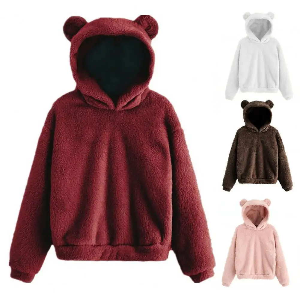 Женская зимняя Толстовка S-5XL Kawaii, однотонные плюшевые толстые Уши медведя, Уютные теплые женские толстовки размера плюс, толстовки с капюшо...
Женская зимняя Толстовка S-5XL Kawaii, однотонные плюшевые толстые Уши медведя, Уютные теплые женские толстовки размера плюс, толстовки с капюшо...