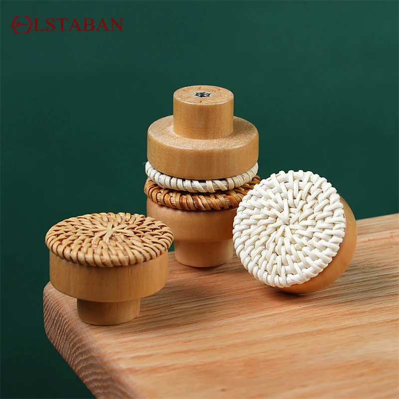 Natural Wooden Handles Rattan Drawer Knobs Kitchen Cabinet Door Knob for Furniture Dresser Wardrobe Handle Furniture Hardware
Natural Wooden Handles Rattan Drawer Knobs Kitchen Cabinet Door Knob for Furniture Dresser Wardrobe Handle Furniture Hardware