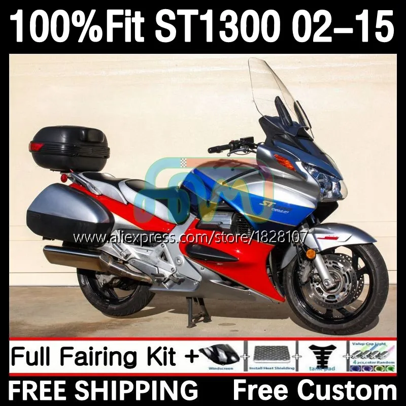 Fairing For HONDA Pan European STX1300 ST1300 Blue Silvery ST-1300 ST 1300 02 03 04 05 06 07 08 09 2010 2011 2012 2015 16No.74
Fairing For HONDA Pan European STX1300 ST1300 Blue Silvery ST-1300 ST 1300 02 03 04 05 06 07 08 09 2010 2011 2012 2015 16No.74