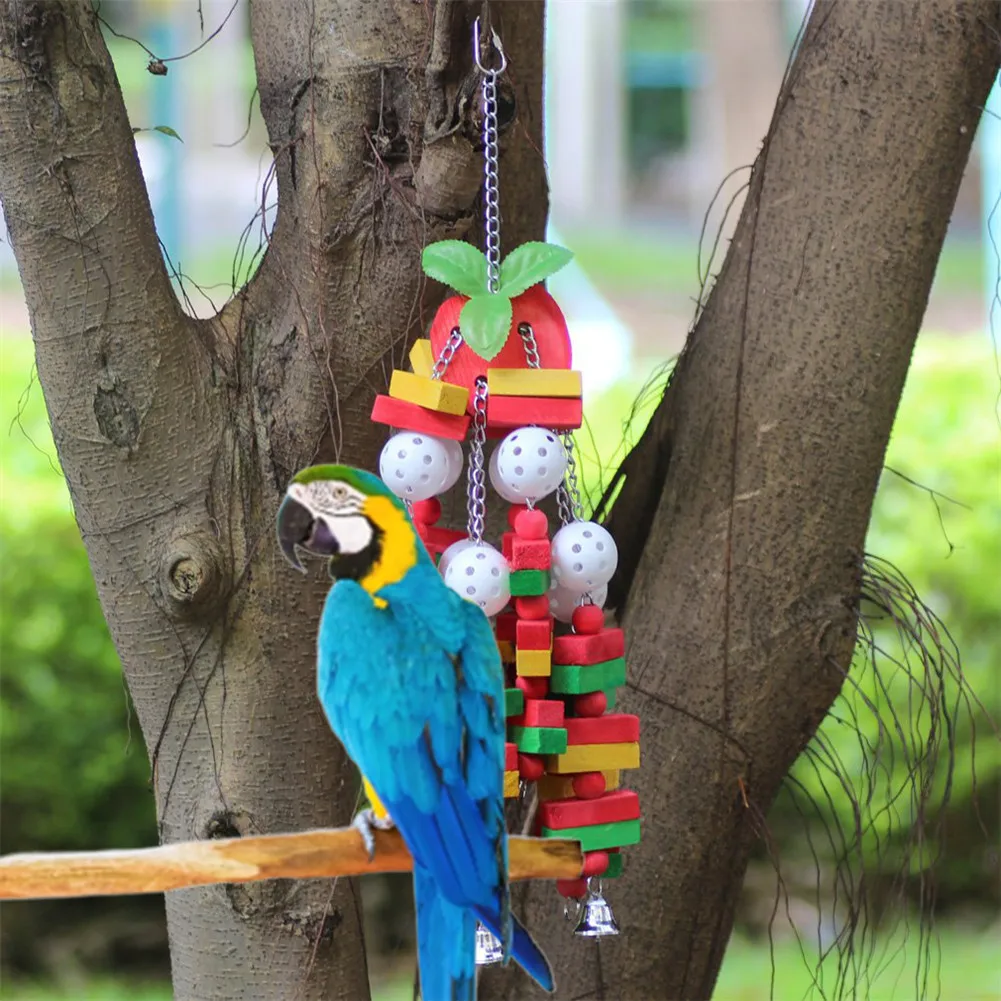 Parrot Chew Toy String Colorful Wooden Block String for Macaws Cockatoos African Grey and Other Parrots
Parrot Chew Toy String Colorful Wooden Block String for Macaws Cockatoos African Grey and Other Parrots