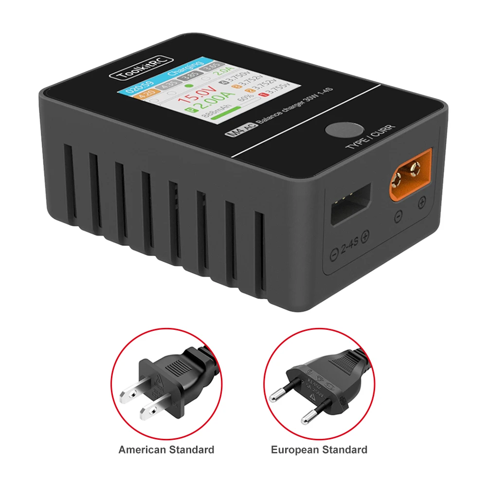 Toolkitrc M4AC 400W 18A Color Screen Balance Charger Discharger with 400W 16.6A 24V Power Supply Adapter
Toolkitrc M4AC 400W 18A Color Screen Balance Charger Discharger with 400W 16.6A 24V Power Supply Adapter