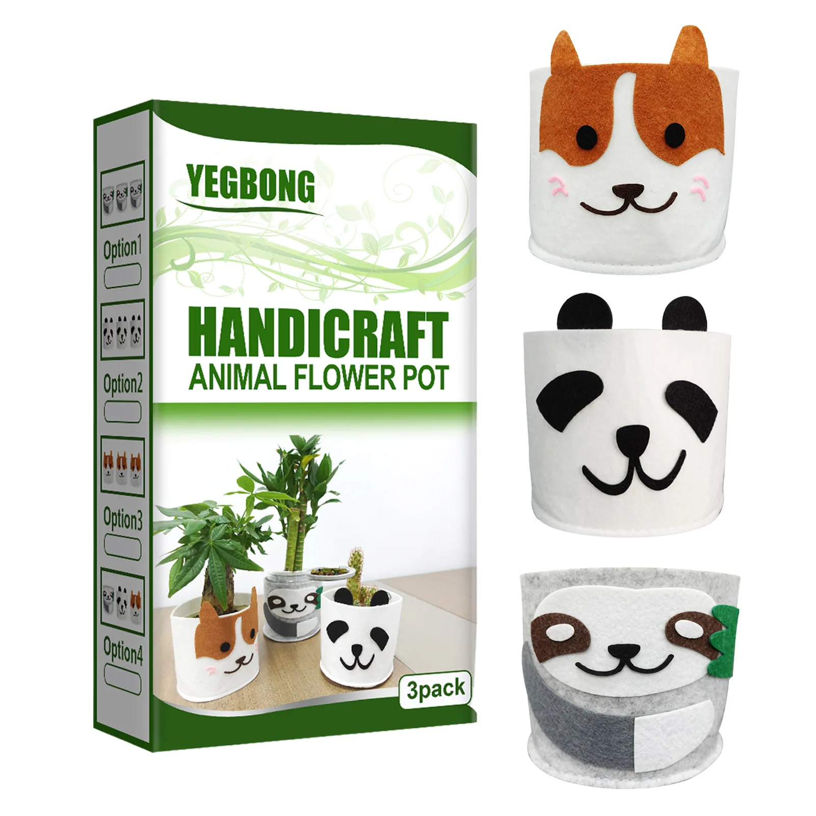 Mini Succulent Planters Small Succulent Pot Plant Pots Felt Decorative Planters Sloth Panda Dog Flowerpot Gardening Lover Gift
Mini Succulent Planters Small Succulent Pot Plant Pots Felt Decorative Planters Sloth Panda Dog Flowerpot Gardening Lover Gift