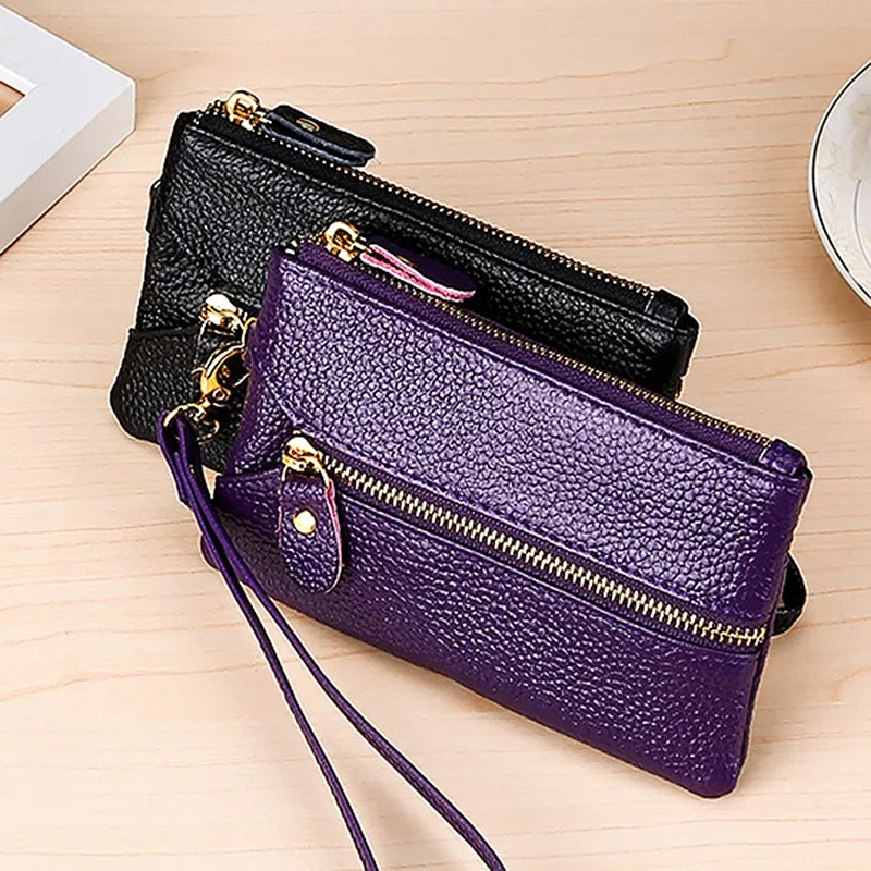 New Genuine Leather Coin Purses Men Women's Small Multifunction Money Bags Solid Color Key Holder Case Short Zipper Card Wallet
New Genuine Leather Coin Purses Men Women's Small Multifunction Money Bags Solid Color Key Holder Case Short Zipper Card Wallet