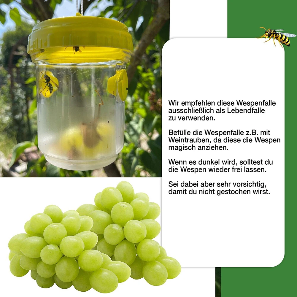 3Pcs/Set Wasp Traps For Hanging Against Bees Cone-Shaped Opening Fill Solid Fruit Hornets Defense Protection Attractant
3Pcs/Set Wasp Traps For Hanging Against Bees Cone-Shaped Opening Fill Solid Fruit Hornets Defense Protection Attractant