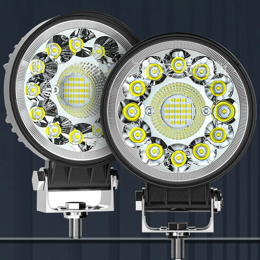 Car LED Pod Light 4" Round Light Bar 33LED Work Light 99W 12000LM Spot Flood Beam Driving Fog Light Off Road SUV ATV 4x4 Lamp
Car LED Pod Light 4" Round Light Bar 33LED Work Light 99W 12000LM Spot Flood Beam Driving Fog Light Off Road SUV ATV 4x4 Lamp
